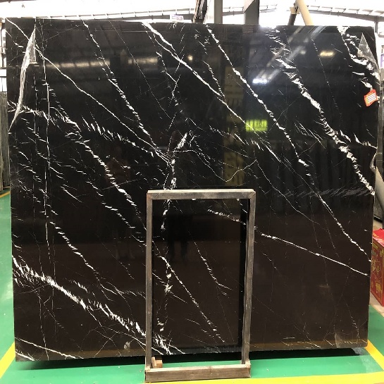 Black marquina marble slabs