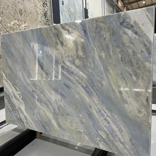 Blue sky marble slabs