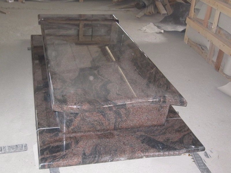 Aurora Granite Custom stone memorial monuments PL015