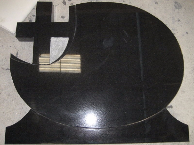 China Black granite tombstone prices PL011