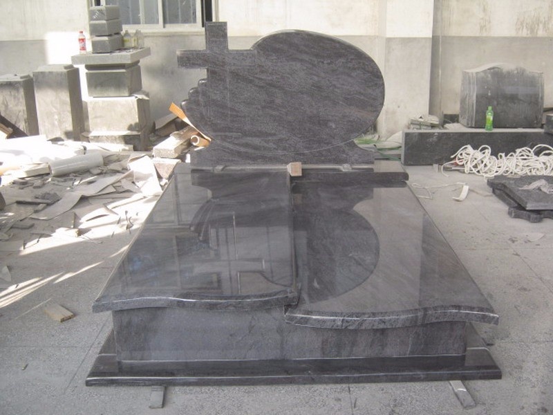 Bahama Blue Granite Large grave monuments PL021