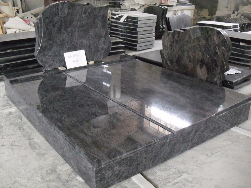 Bahama Blue Granite Cemetery monuments wholesale PL020