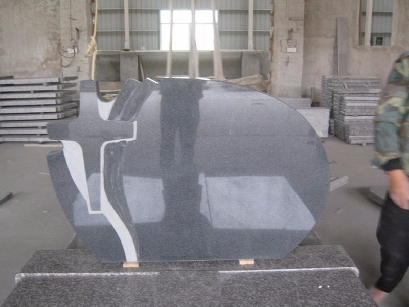 G654 Granite Modern grave stone designs PL024