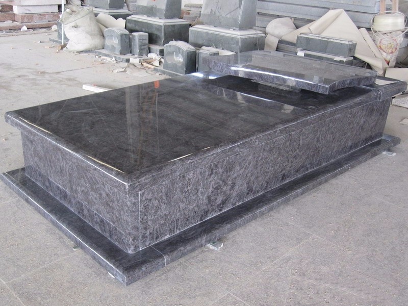 Bahama blue Upright tombstone supplier PL019