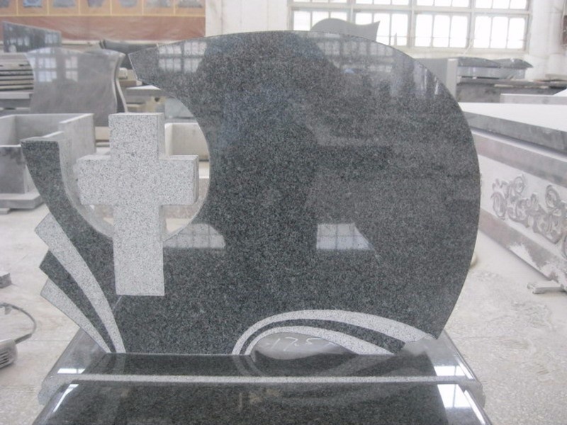G654 Granite Upright tombstone supplier PL026