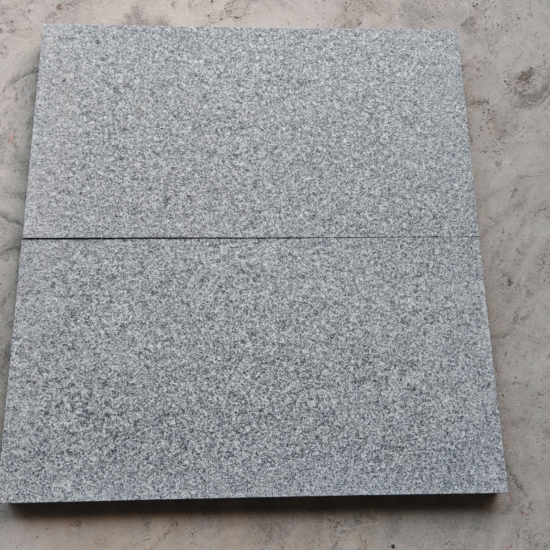 Cambodia G654 Flamed Granite – Slip-Resistant Dark Grey Granite for Outdoor Use