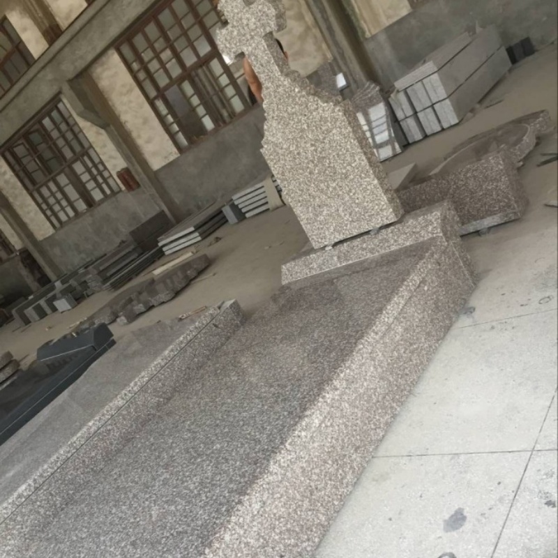 G664 granite Cemetery monuments wholesale RO008