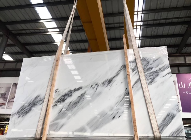 Ink marble slabs