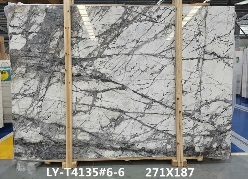 Inviaible white marble