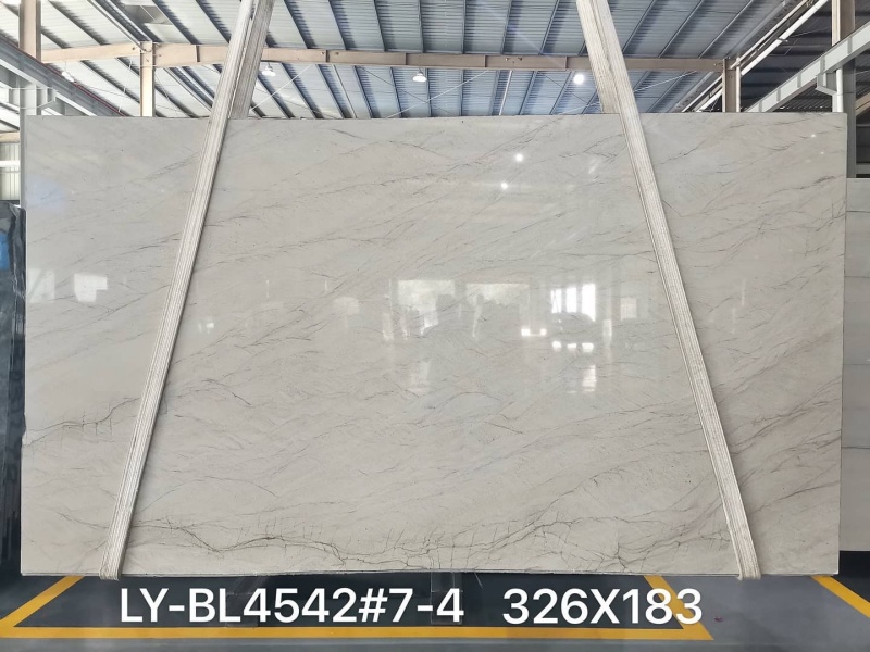 Macabus white quartzite slabs